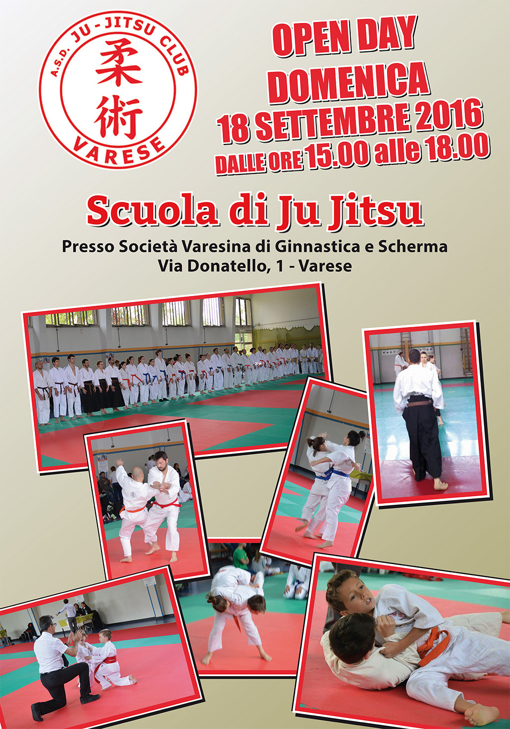 poster open day jujitsu